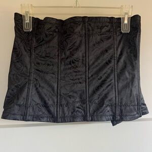 Maidenform Black Floral Corset Top